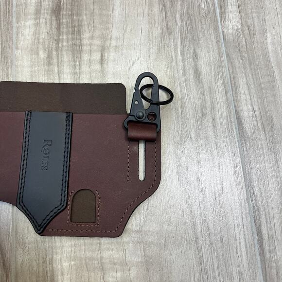 Rolfs Multitool Brown Sheath for Belt, Leather EDC Pocket Organizer for Men - Picture 6 of 11